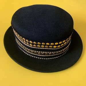 Vintage Couture Pork pie hat